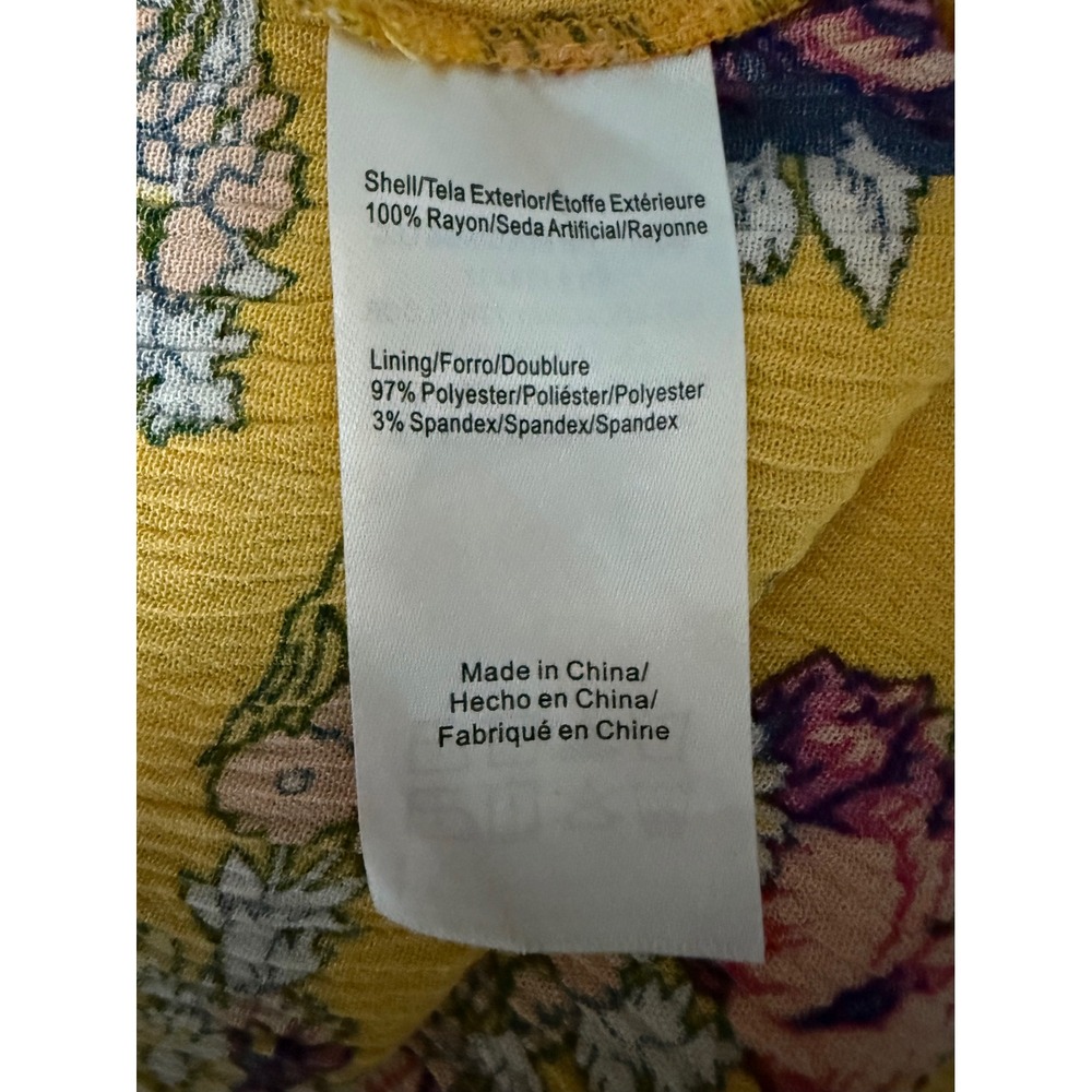 ModCloth Downhome Darling Yellow Western Cowboy Rodeo Dress w/ Slip Size Large - Picture 8 of 13